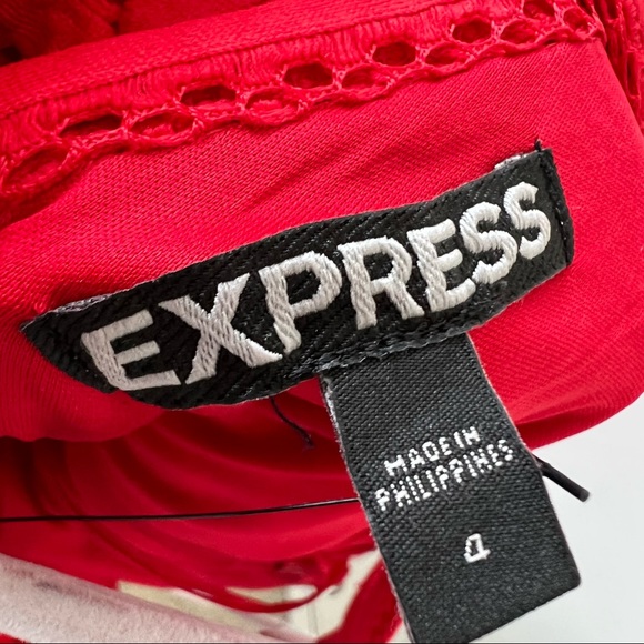 Express fit and flare red dress - Picture 7 of 8